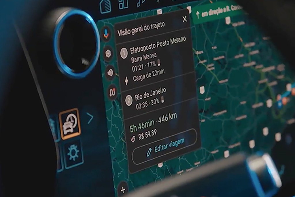 SUV Equinox EV Elétrico da Chevrolet com Google Maps integrado