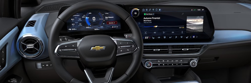 Design interior do SUV Equinox EV Elétrico da Chevrolet